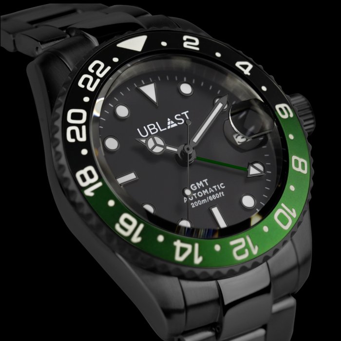 Ublast - Automatic Diver GMT - UBDGM40BBGN - Mænd - Ny