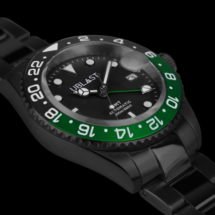 Ublast - Automatic Diver GMT - UBDGM40BBGN - Mænd - Ny