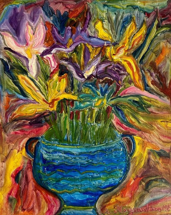 Chana Morgenzstern (Zylberman) (1913-1991) - Bloemen