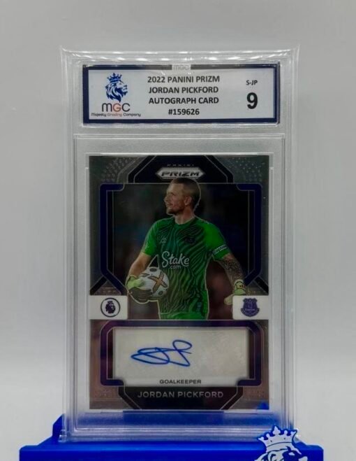 2022 Panini Prizm P/L Jordan Pickford Autograph MGC 9 - 1 Graded card