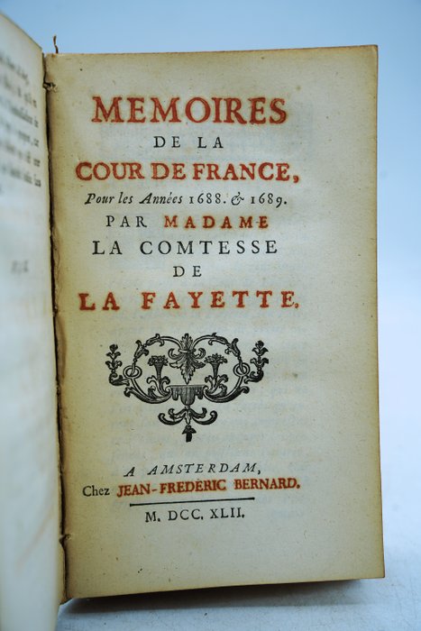 La Comtesse De La Fayette - Histoire de Madame Henriette d'Angleterre / Mémoires de la Cour France - 1742