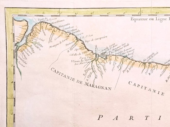 Brasilien - Sydamerika/Brasilien; N Bellin - Carte du Bresil - 1751-1760