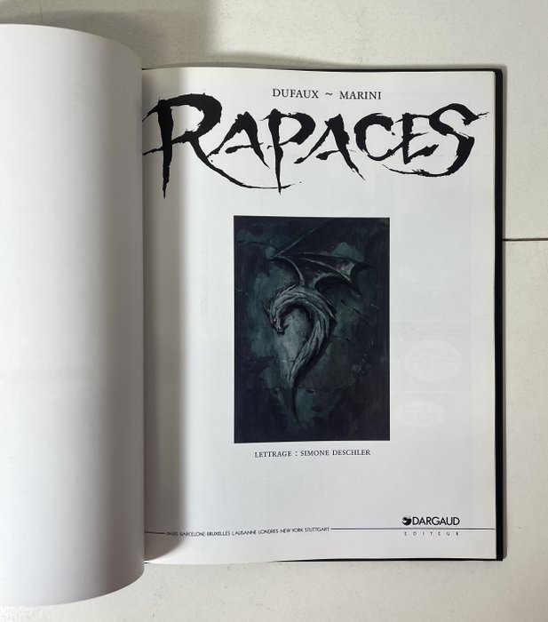 Rapaces T1 à T3 - 3x C - 3 Albums - Første udgave - 1998/2001