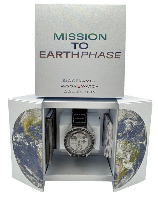 Swatch - Omega x Swatch - Mission to Earthphase - Ingen mindstepris - SO33M700 - Unisex - 2011-nu