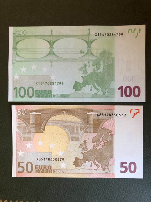 Den Europæiske Union - Tyskland. - 50 + 100 Euro 2002 - Draghi G043/R009