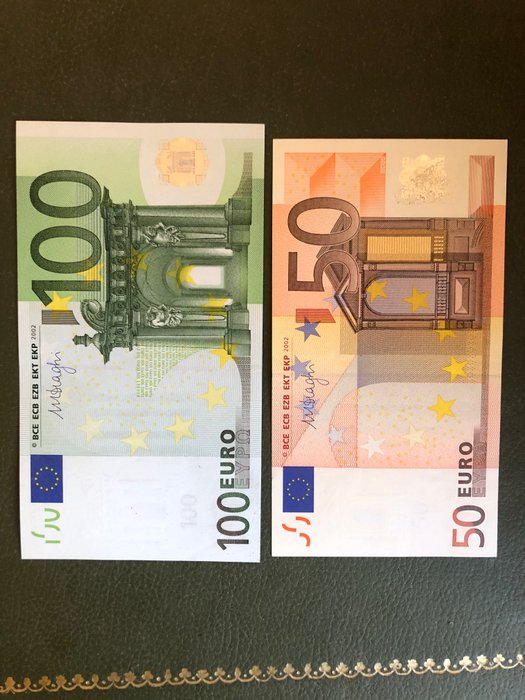 Den Europæiske Union - Tyskland. - 50 + 100 Euro 2002 - Draghi G043/R009