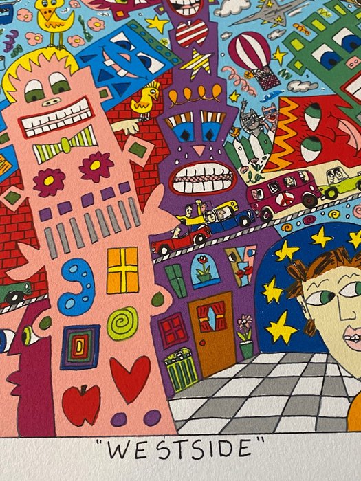 James Rizzi (1950-2011) - Uptown, Downtown, Eastside, Westside