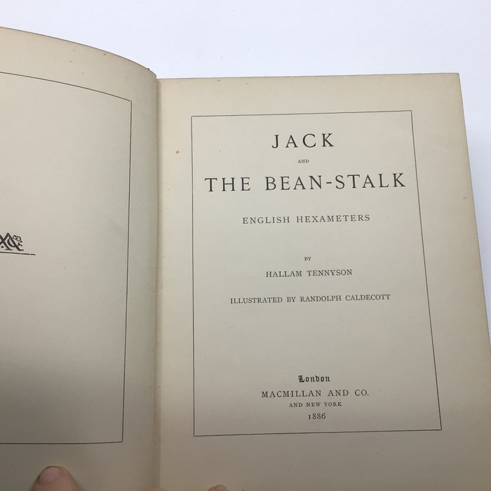 Hallam Tennyson / R Caldecott (ill) - Jack and the Bean-Stalk - 1886