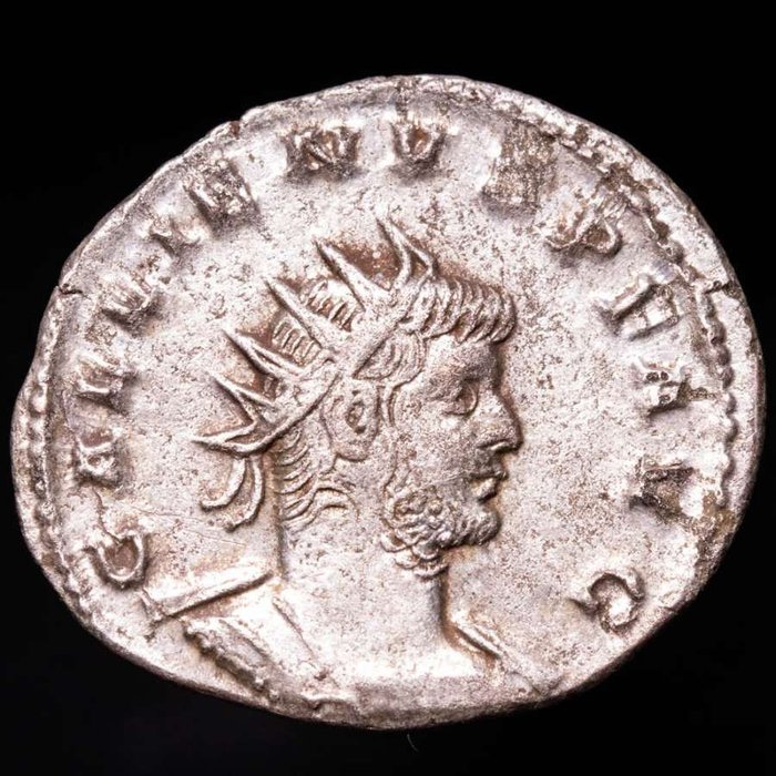 Romarriket. Gallienus (AD 253-268). Antoninianus from Antioch, 263.  VICTORIA AVG  (Ingen mindstepris)