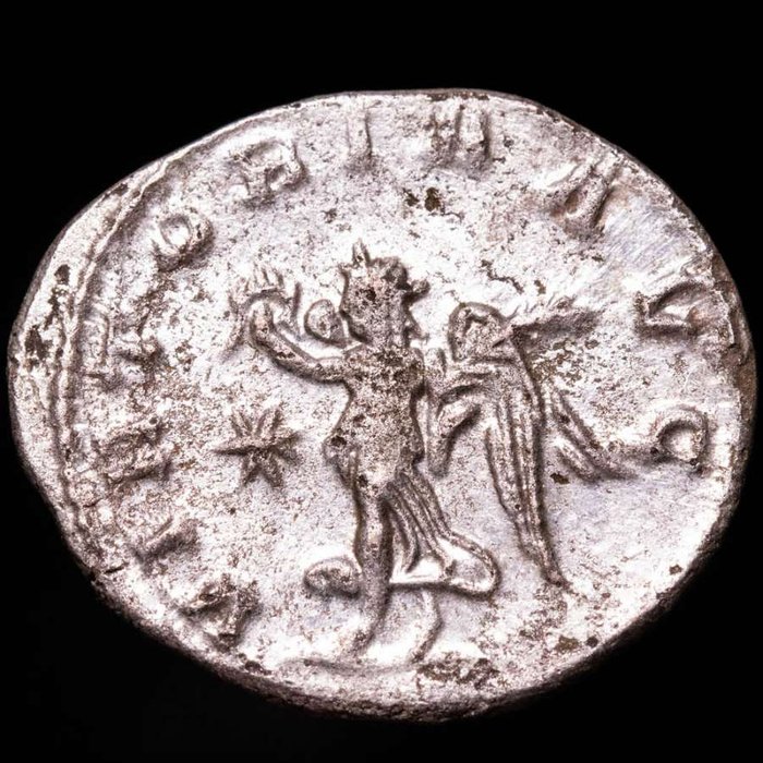 Romarriket. Gallienus (AD 253-268). Antoninianus from Antioch, 263.  VICTORIA AVG  (Ingen mindstepris)