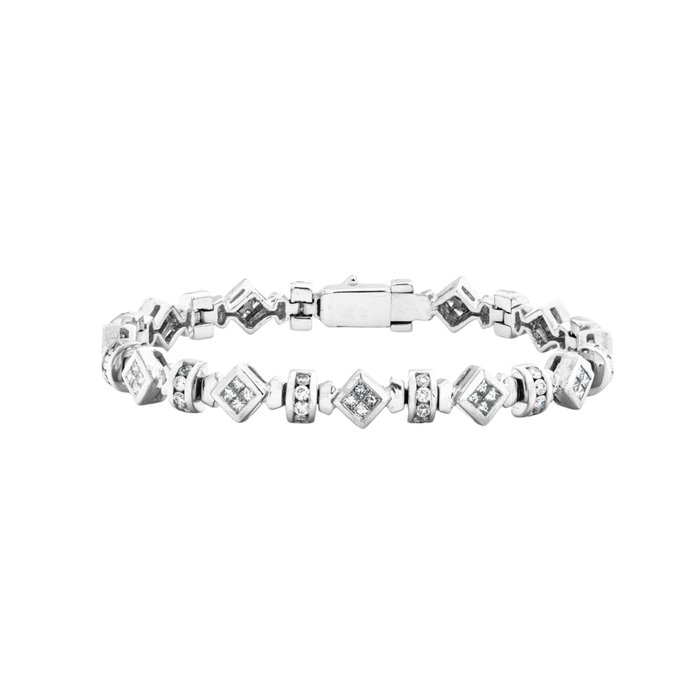 Ingen mindstepris - Armbånd - 18 kraat Hvidguld -  374ct tw Diamant (Natur)