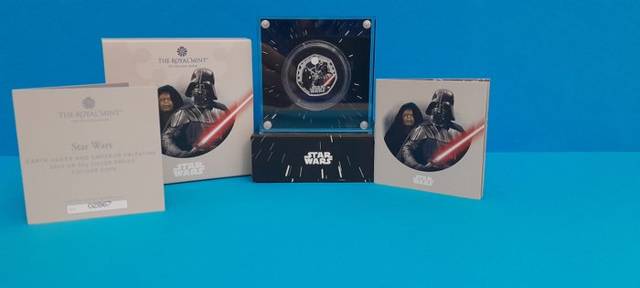 Storbritannien. 50 Pence 2023 Star Wars - Darth Vader and Emperor Palpatine, Proof  (Ingen mindstepris)