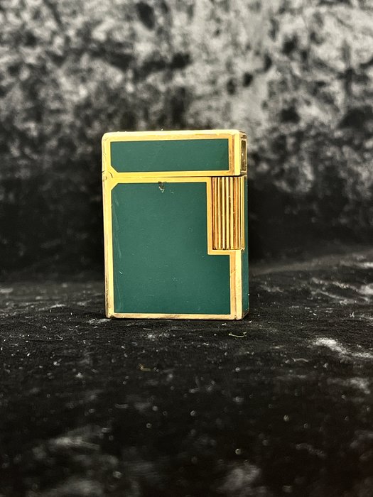 S.T. Dupont - Rare Vintage Green Ligne 1 - Lighter - Forgyldt, Laque De Chine