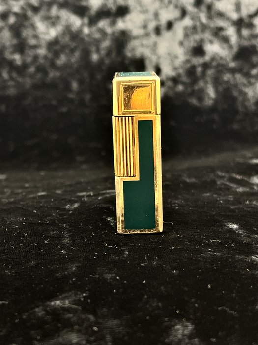 S.T. Dupont - Rare Vintage Green Ligne 1 - Lighter - Forgyldt, Laque De Chine