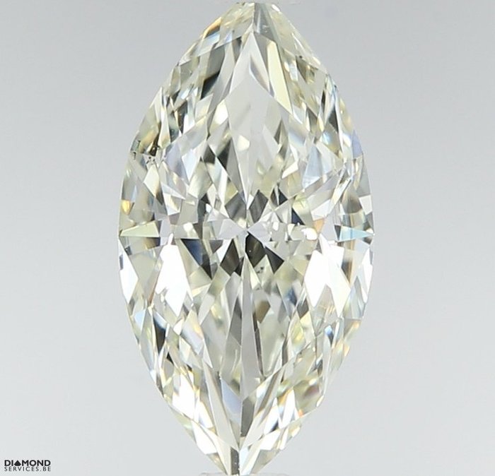 Ingen mindstepris - 1 pcs Diamant  (Natur)  - 0.70 ct - Marquise - K - VS2 - Gem Report Antwerp (GRA)