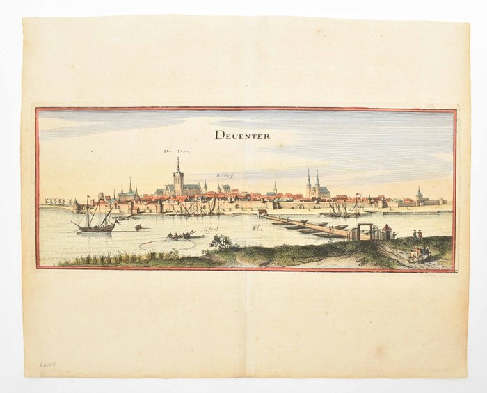 Holland - Deventer; C. Merian - View of Deventer - 1651-1660