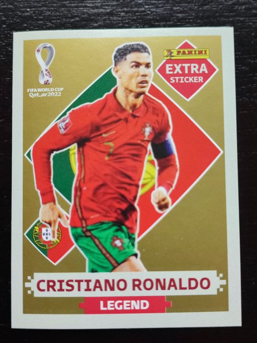 Panini - World Cup Qatar 2022 - Extra Sticker Criestiano Ronaldo Legend GOLD - 1 Sticker