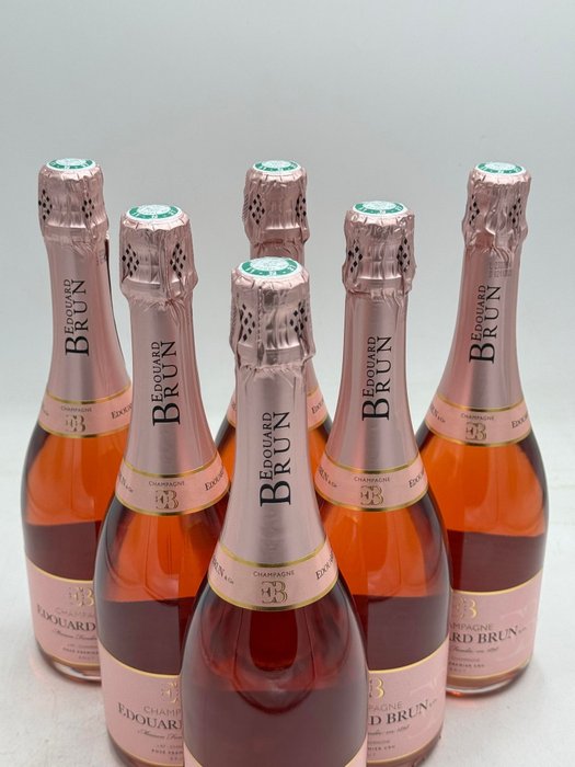 Edouard Brun, Rosé Premier Cru - Champagne - 6 Flasker (0,75 L)