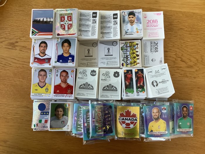 Panini - World Cups 2002 to 2022 + EC 2012/16 - 2700 Loose stickers