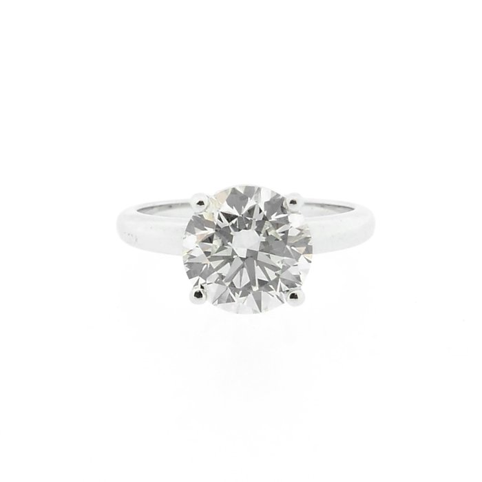 Ring - 18 kraat Hvidguld -  3.11ct. tw. Diamant (Laboratoriedyrket)