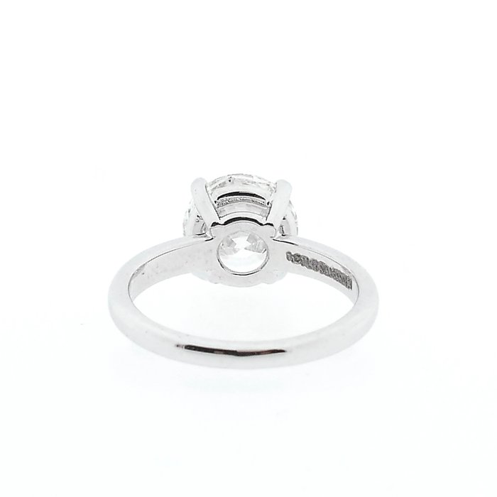 Ring - 18 kraat Hvidguld -  3.11ct. tw. Diamant (Laboratoriedyrket)