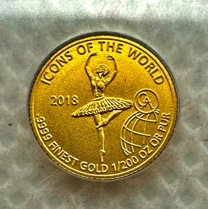 Rwanda 10 Amafranga 2018 Icons Of The World - Ballerina - 1/200 Oz (999)  (Ingen mindstepris)