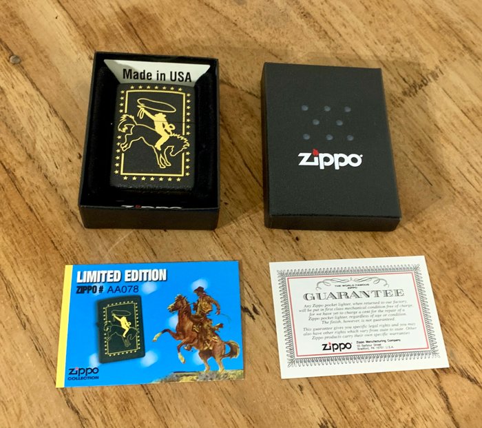 Zippo - COWBOY - Lommelighter - Stål (rustfrit)