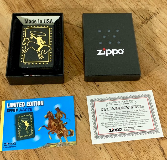 Zippo - COWBOY - Lommelighter - Stål (rustfrit)