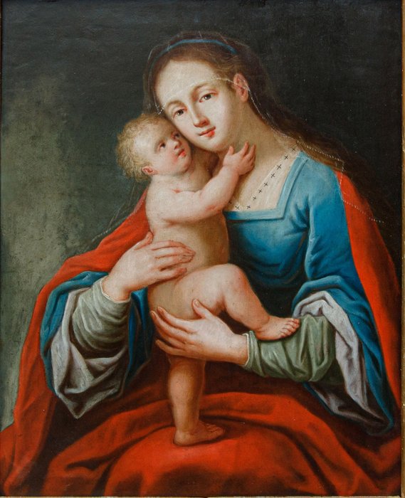 Scuola di Anversa (XVII) - Madonna con Bambino