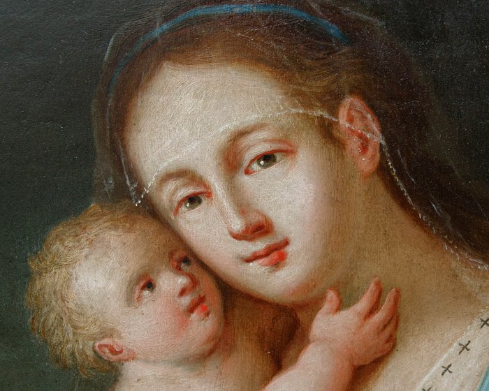 Scuola di Anversa (XVII) - Madonna con Bambino