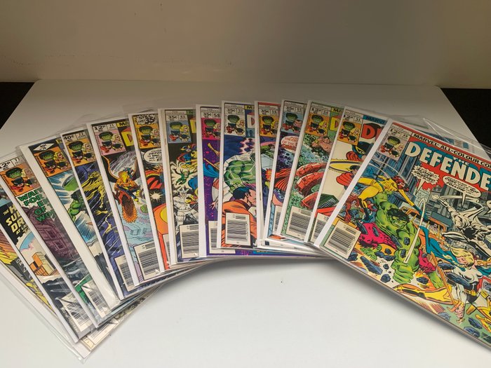 The Defenders #49 + #51 + #54-58 + #63 + #67 + #71 + #72 + #76-79 - 15 Comic - Første udgave - 1977/1979