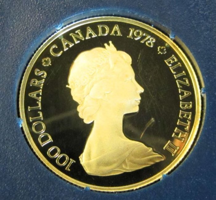 Canada. Kanada 100 Dollars 1/2 oz Goldmünze Wildgänse 1978