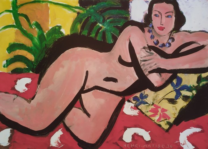 Henri Matisse (1869-1954) (after) - "Nude with Palms 1936" - (50x70cm)