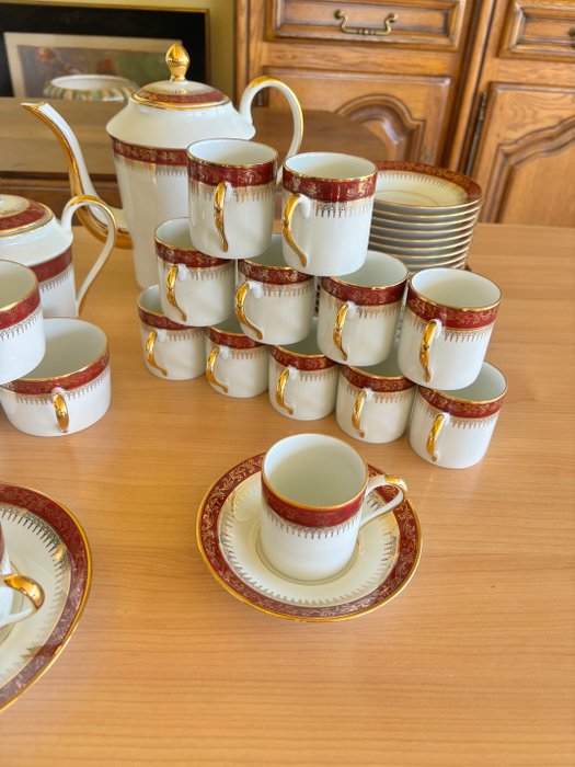 Limoges - Kaffesæt til 12 (38) - Porcelæn