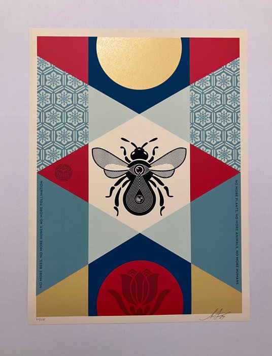 Shepard Fairey (OBEY) (1970) - Bee Geometric