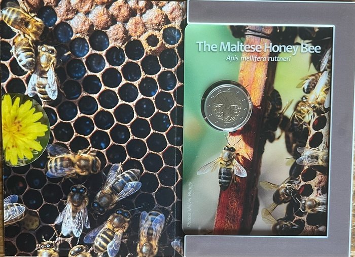 Malta. 2 Euro 2024 "Honey Bee" + "Cittadella" (2 stuks)  (Ingen mindstepris)