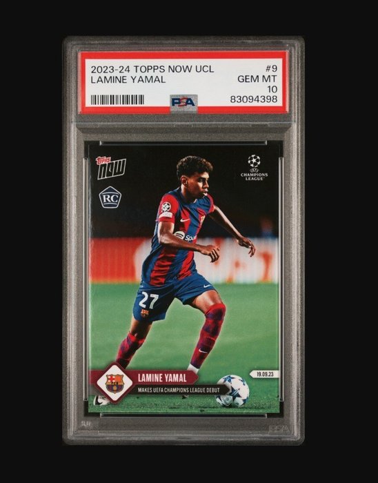 2023 Topps Now UCL Lamine Yamal #9 PSA 10 - 1 Graded card