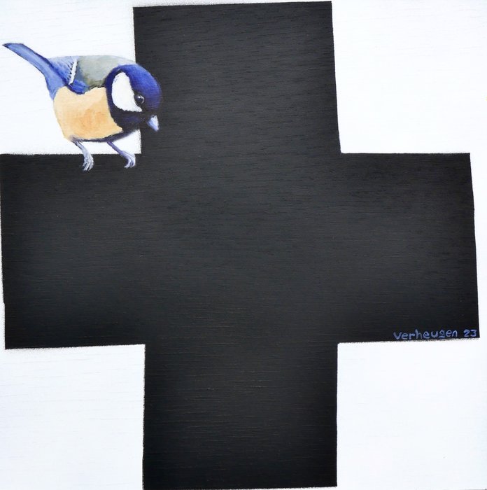 Jos Verheugen - Free after Malevich with Great Tit (M845)