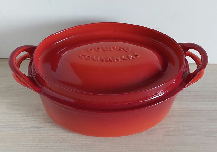 Le Creuset, Cousances - Kasserolle -  DOUFEU - Støbejern, emalje - Fremstillet i Frankrig