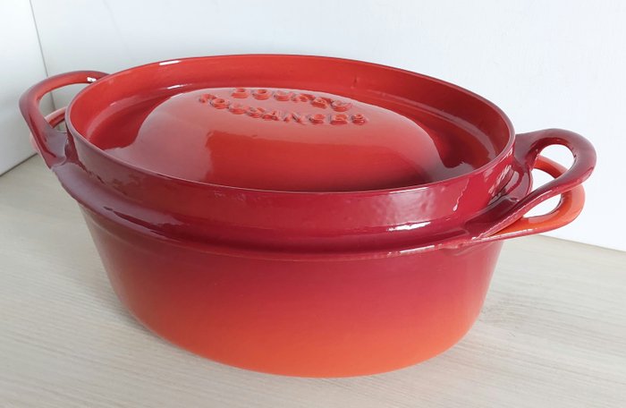 Le Creuset, Cousances - Kasserolle -  DOUFEU - Støbejern, emalje - Fremstillet i Frankrig