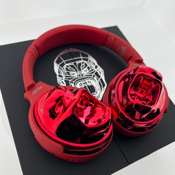 Richard Orlinski (1966) - Headphones King Kong - Red Metallic