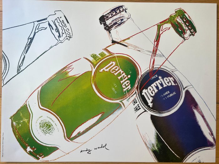 Andy Warhol (after) - Poster Pubblicitario-SOURCE PERRIER EAU NATURELLE - 1990‹erne