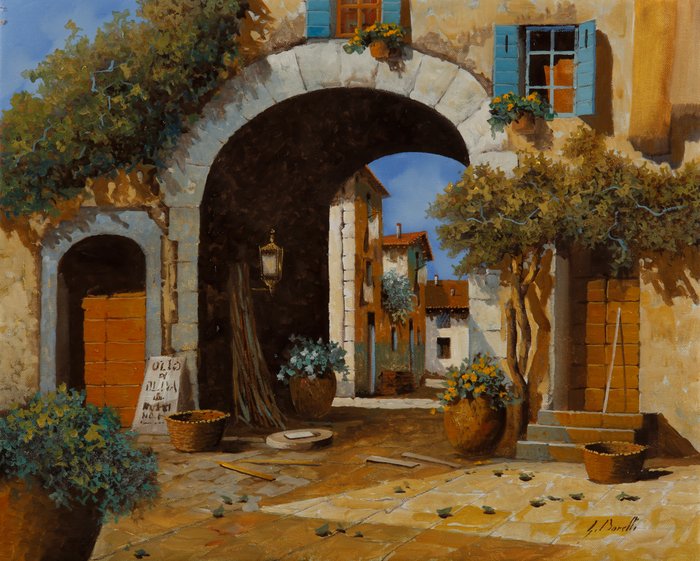 Guido Borelli - un lampione sotto l'arco