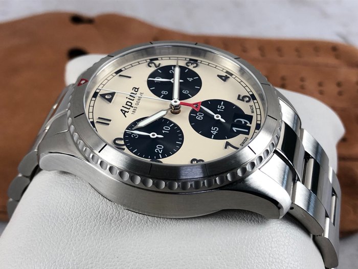 Alpina - Startimer Pilot Chronograph - AL-372WB4S26B - Mænd - 2011-nu