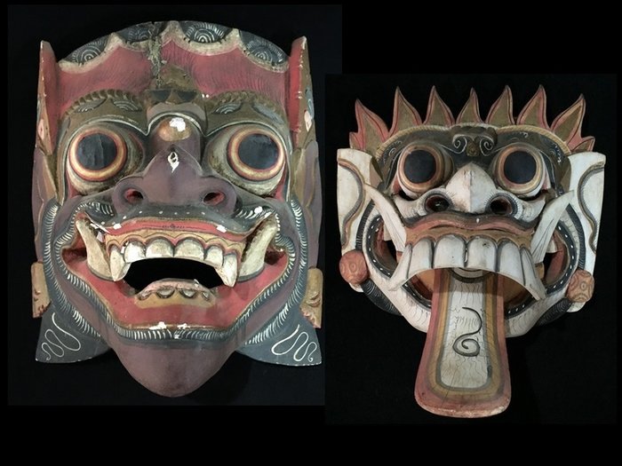 2 masker - Bali - Barong - Indonesien  (Ingen mindstepris)