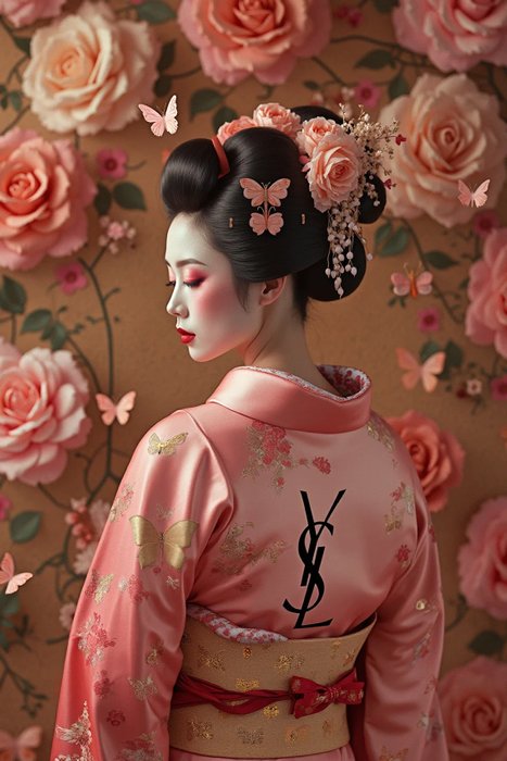 Hiroshi (1981) - Geisha at The YSL Fashion Week (Toile L)