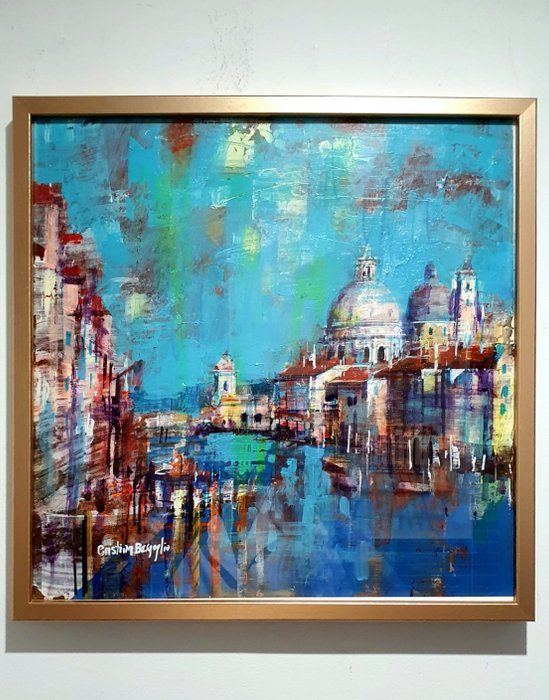 Cristina Bergoglio - Colors of  the Venice sky. WITH FRAME-NO RESERVE