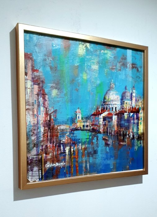 Cristina Bergoglio - Colors of  the Venice sky. WITH FRAME-NO RESERVE