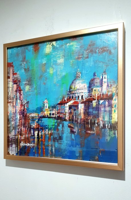 Cristina Bergoglio - Colors of  the Venice sky. WITH FRAME-NO RESERVE