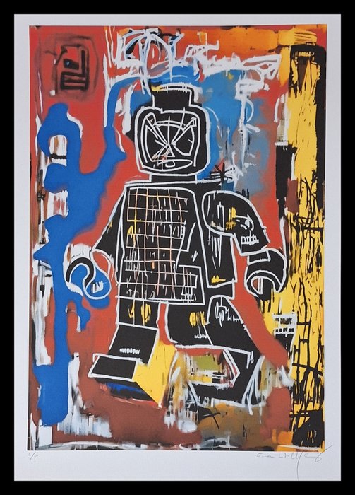 Emma Wildfang - Lego man - Spiderman - "Icons as Still Life" - series Jean-Michel Basquiat - 2020+